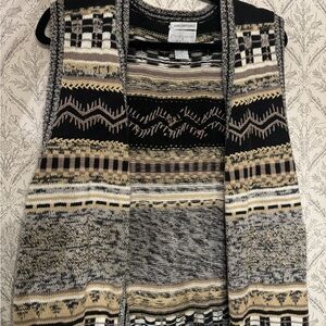 Christopher & Banks Hand Embroidered Knit Vest